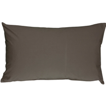 Caravan Cotton Dark Gray 12x19 Throw Pillow, Complete with Pillow Insert - £21.00 GBP