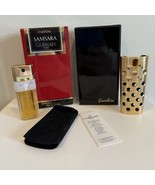 Vintage Guerlain Samsara .25 oz Parfum Refillable Spray Gold Tone Purse NOS Read - $247.50