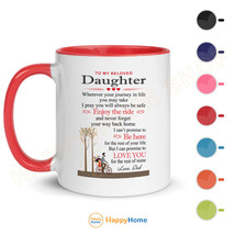 Coffee Mug Gift for Daughter from Father Enjoy the Ride Accent Mug Dad G... - £18.05 GBP+