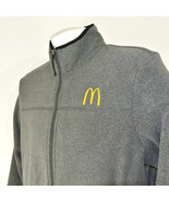 McDONALDS Restaurant Employee Uniform Fleece Jacket Gray Size L Large NEW - £33.92 GBP