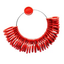 Medidor De Talla De Anillo De Plástico Práctico Del 1 Al 36 - $18.72