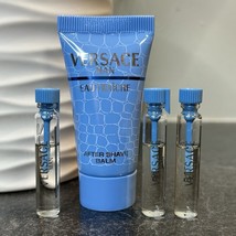 Versace Man Eau Fraiche 4 Pc Gift Set 15ml Balm &amp; 1.6ml EDT Cologne Splash - €10,06 EUR