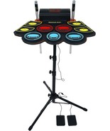 Electronic Drum Pads With 5 Different Drum Kits, 10 Unique Rhythms, Buil... - £82.81 GBP