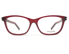 Saint Laurent SL12/F 004 Eyeglasses Frames Clear Red Cat Eye Full Rim 54... - £161.64 GBP