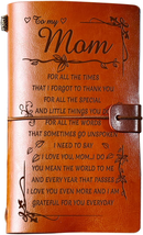 Mothers Day Gifts for Mom Leather Journal, to My Mom Gifts 140 Page Refillable N - £16.68 GBP