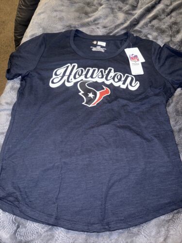 Houston Texans T Shirt Womens Large NFL Apparel Short Sleeve Scoop Neck.... - $11.90