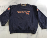Vintage Mike Malone Sport Crewneck Sweatshirt Mens 2XL Navy Blue Y2K Hip... - $49.49
