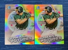 x2 2021 Bowman Chrome Tyler Soderstrom 40-Man Futures #FMF-13 Oakland Athletics - $1.00