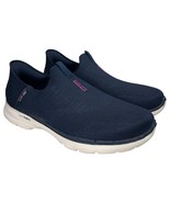 Skechers Shoes Womens Navy Blue GOwalk Slip Ins Hyper Pillars Comfort Wa... - $45.83 CAD