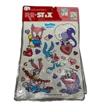 Vintage Looney Tunes Tiny Toon Adventures Valentines Day Re Stix Sticker Decor - £3.14 GBP