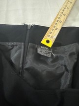 Kasper Women's Black Rear Zip Pull-On Skirt Size 10 Measured Waist 31" image 3