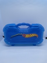 HOT WHEELS Smart Box Car Case Blue Small Hand Held Carrying Case - $20.23 CAD