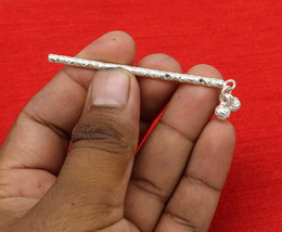 Sterling silver laddu gopala flute tiny krishna puja article accessories... - $41.57