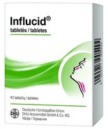  INFLUCID 40tabs Homeopathic Treatment of Cold &amp; Flu Symptoms ( PACK OF 5 ) - $1,807.77 MXN