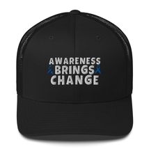 Awareness Brings Change Stop Violence Sexual Assault Awareness Embroidery Trucke - £22.96 GBP