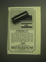 1974 Stern&#39;s Sterling VP Parker Pen Advertisement - VP Very Personal - £14.81 GBP