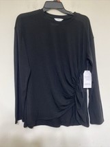 Time And Tru Top Women&#39;s Black Size M  Long Sleeve - £8.89 GBP