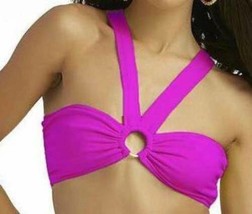 Womens Halter Crop Bralette Top O-Ring Pink Junior Girls Nicki Minaj-sz M - $5.45