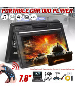 7.8&quot; Portable DVD Player with HD Swivel Screen Support CD/DVD/USB Free S... - £39.53 GBP