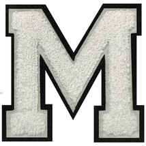 2Pcs , 4.5&quot; Iron On Letters Patches, Chenille Stitch Varsity Letter Patc... - £14.17 GBP