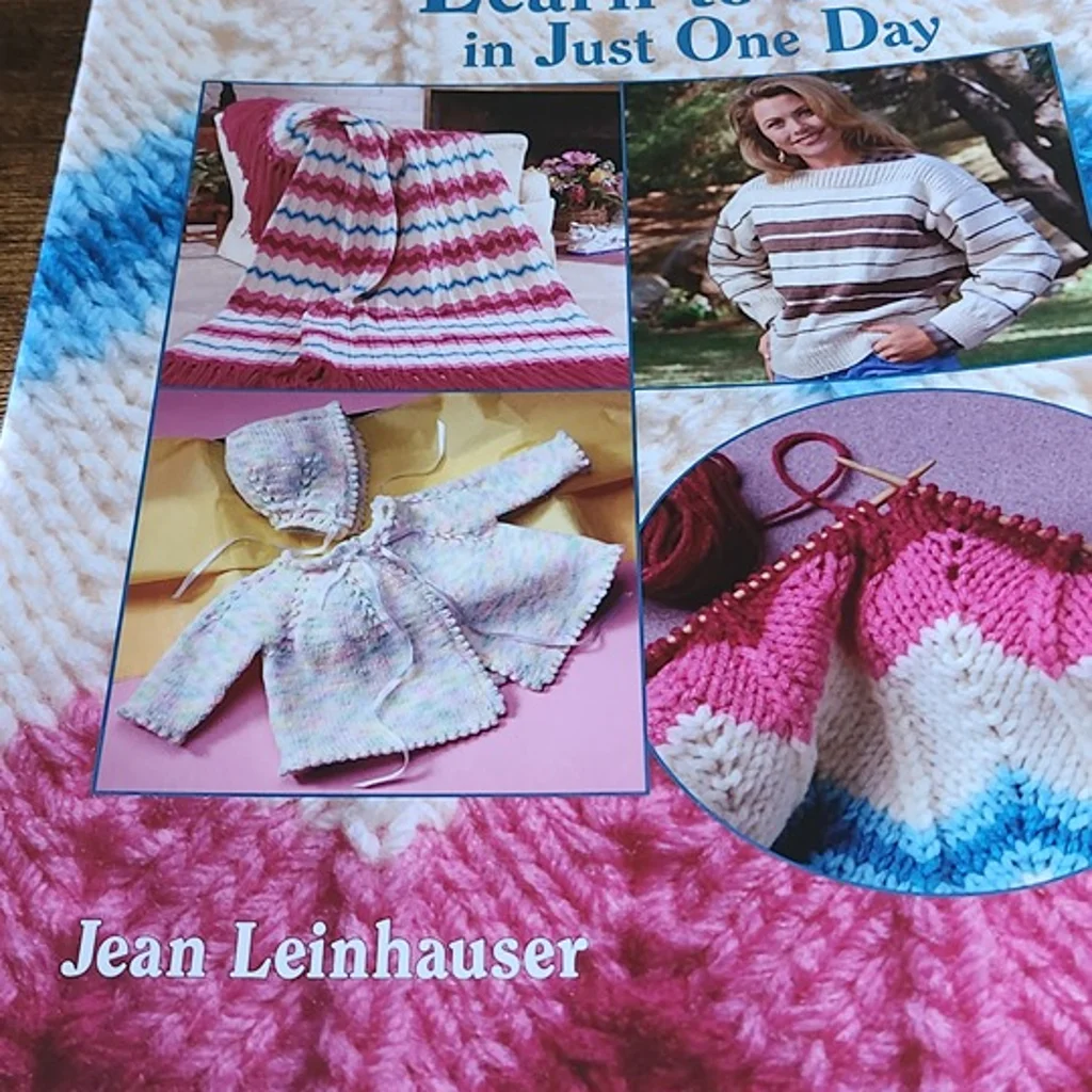 Learn to Knit in Just One Day by Jean Leinhauser - £7.84 GBP