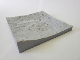 3D Topography model of RHEASILVIA on the asteroid Vesta - £10.98 GBP