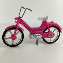 Barbie Doll Motor Bike Moped Scooter Kickstand Pink Vintage 1983 Mattel Toy - £27.38 GBP