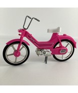 Barbie Doll Motor Bike Moped Scooter Kickstand Pink Vintage 1983 Mattel Toy - $47.32 CAD