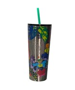 Starbucks Summer Immersive Florals 2023 Stainless Steel Tumbler, 24 Oz - £21.25 GBP