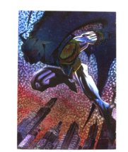 1994 Skybox Portraits of the Batman Spectra-Etch Chromium Foil B2 Tradin... - $9.89