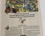 1992 Walt Disney World 20th Anniversary vintage Print Ad Advertisement pa7 - $8.90