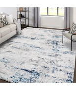 Area Rug Living Room Rugs: 5X7 Large Soft Indoor Carpet Modern Abstract ... - $878.53 MXN