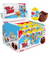 ZAINI TOM &amp; JERRY Milk Chocolate Eggs with Collectible Surprise FULL BOX... - £49.83 GBP