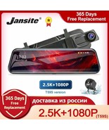 Jansite 10 inches 2.5K Car DVR Touch Screen Stream Media Dual Lens Video... - $116.13 CAD+