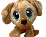 Little Tikes RT Rescue Tales Brown Puppy Dog Green Eye 9 inches tall - $6.89