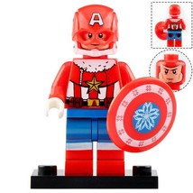 Captain America [Christmas Edition] Marvel Super Heroes Minifigures Toy - £2.36 GBP