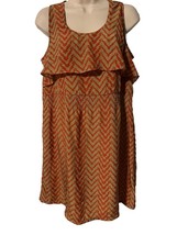 Women’s Red &amp; Brown Ya Los Angeles Dress L - £11.66 GBP