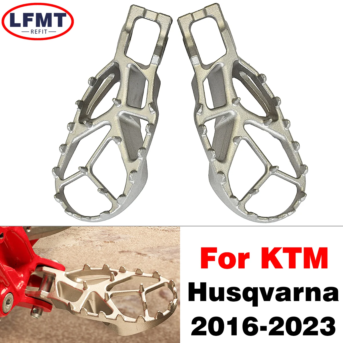 Motorcycle CNC Footrest Pedal Foot Pegs Rests For KTM 85SX SXF XCF EXC E... - $59.83