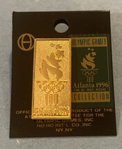 Olympic Torch Pin 1996 ATLANTA USA Summer Games CENTENNIAL GAMES - New - $51.46 MXN