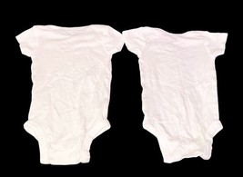 Gerber Baby Onesies Lot of 4 White Bodysuits 3-6 Months Short Sleeve image 8