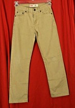 Levi’s 514 Straight Fit Khakis Pants Jeans W/Adjustable Waist Boys 12 26x26 MINT - £16.48 GBP