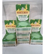 (5) Burt&#39;s Bees Sweet mint Lip Treatment Balm Conditioner Sea Minerals 0... - £13.30 GBP