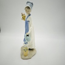 NAO by Lladro Spain Porcelain Figurine Girl W/ Watering Can Flower Large... - $99.00