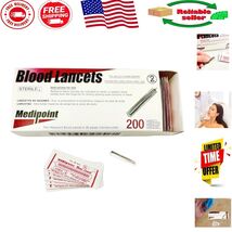 Ultra-Sharp Stainless Steel Lancets - 200ct for Effortless Pimple &amp; Bloo... - $332.57 MXN