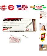 Ultra-Sharp Stainless Steel Lancets - 200ct for Effortless Pimple &amp; Bloo... - $332.57 MXN