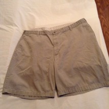 Mens Size 44 SJB shorts khaki flat front Inseam 8.5 in St Johns Bay - $19.99