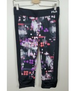 Fila Size Medium M Capri Leggings Yoga Pants Purple Black Red (#5) - $7.84