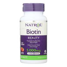 Natrol Biotin - Fast Dissolve - Strawberry - 5000 mcg - 90 Tablets - £23.19 GBP+