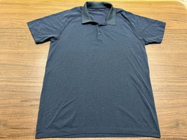 Lululemon Live in Practice Men’s Dark Blue Polo Shirt - Large - $29.99