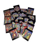 24 (pcs) Vintage Le Mans Stained Cathedral Glass Windows Postcards - £29.81 GBP